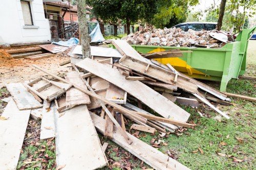 Rubbish collection trucks in Shooters Hill