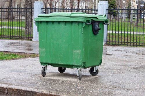 Residents preparing rubbish for collection