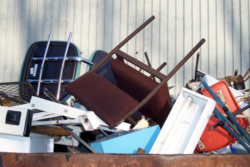 Residents sorting waste in Denmark Hill