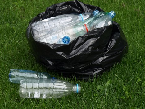 Recycling bins placed outside a home in New Cross Gate