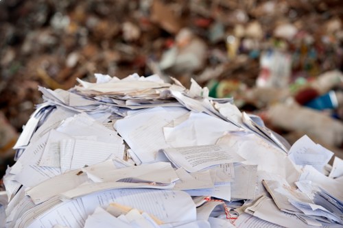 Recycling bins and waste separation in Crystal Palace