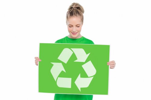 Recycling bins in a Shooters Hill neighborhood